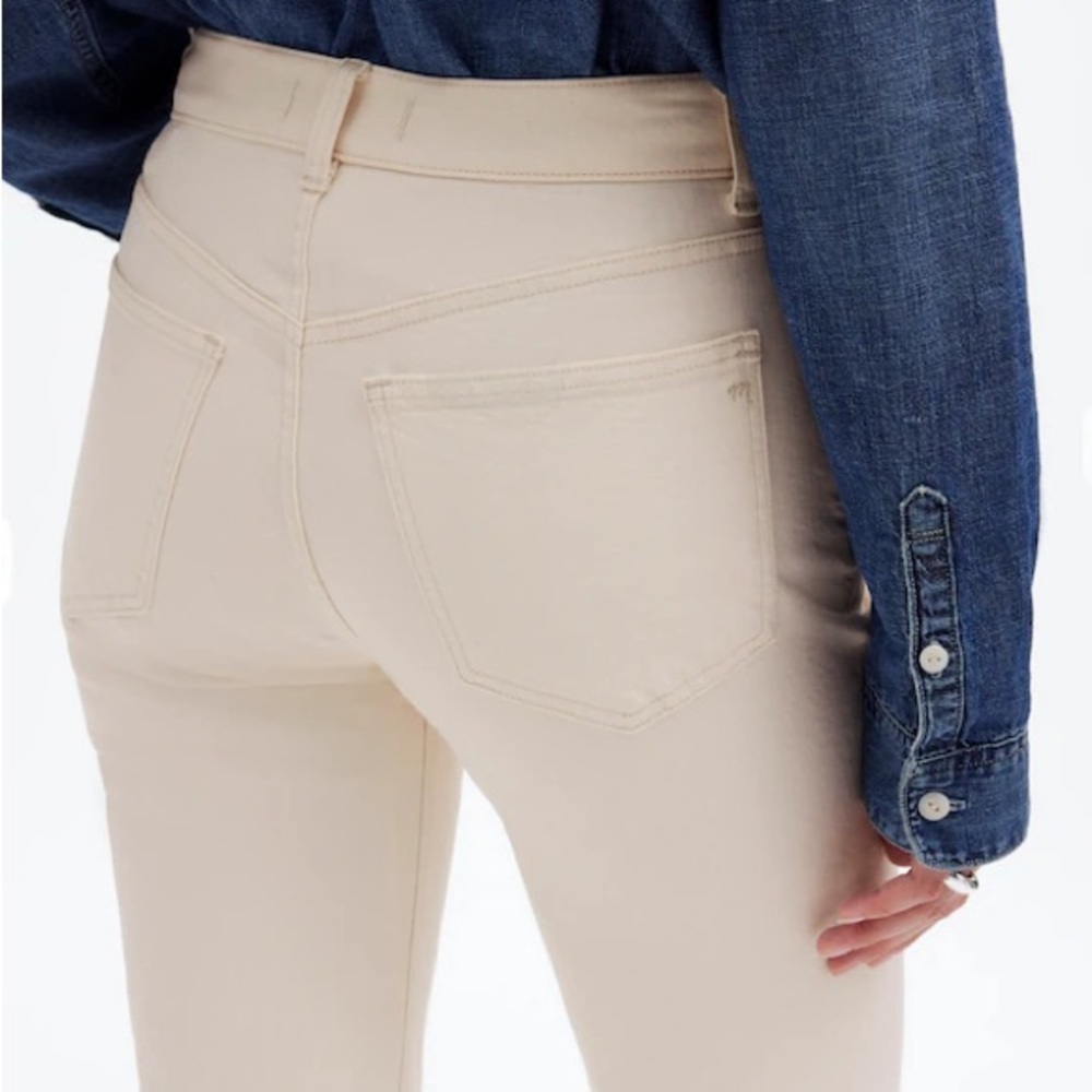Madewell Skinny High-Rise Jeans in Cream